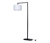 Lampadaire arc avec abat-jour textile