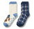 2 paires de chaussettes anti-dérapantes pour tout petits avec jacquard à teckels