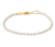 Bracelet, argent 925 doré, avec des perles de culture d'eau douce