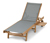 Chaise longue « Lenja » avec tablette extensible 