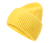 Bonnet en maille, jaune