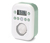Radio de salle de bain avec un détecteur de mouvement, vert menthe-blanc