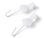 2 crochets de porte, aspect coquillage