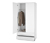 Armoire de chambre « Flemming », blanche 