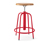 Tabouret de bar à hauteur réglable, rouge