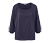 Blouse manches 3/4, bleu foncé