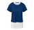 T-shirt de sport à manches courtes 2 en 1, bleu royal