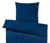 Parure de lit en renforcé, taille normale, bleu foncé