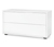 Étagère modulable « Flemming », env. 75 x 37,5 cm, avec deux tiroirs, blanche