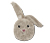 Coussin en peluche petit lapin