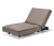 Chaise longue premium avec tête réglable et du tissu Sunbrella®