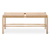 Banc avec matière tressée