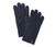 Gants en polaire tricotée, bleu foncé chiné - Gris foncé chiné