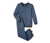 Pyjama en interlock de coton bio, bleu