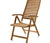 Chaise pliable en bois de teck de haute qualité
