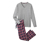 Pyjama avec pantalon en flanelle, à carreaux