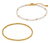Jeu de bracelets avec perles de verre