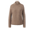 Pull en maille à col montant, cognac - Cognac chiné