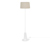 Lampadaire avec abat-jour textile, blanc