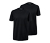 2 t-shirts à encolure ronde, noirs