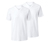 2 t-shirts à encolure en V, blancs