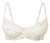 Soutien-gorge à armatures avec de la dentelle, crème