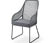 Chaise à dossier haut en textile tressé