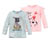 2 t-shirts manches longues