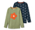 2 t-shirts pour tout-petits, fleurs