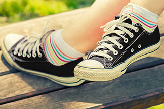 Parfait avec des baskets en été : chaussettes basket en coton.
