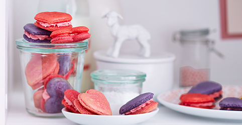 Macarons à la framboise