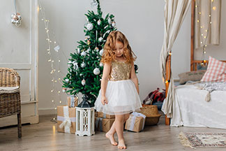 Robes pour fille en laine pour avoir chaud en hiver.