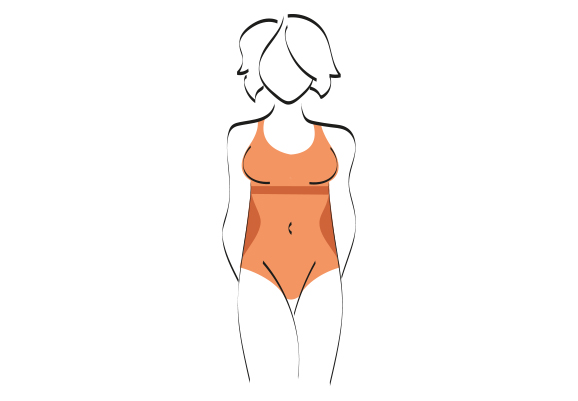 Maillots de bain pour taille non marquée